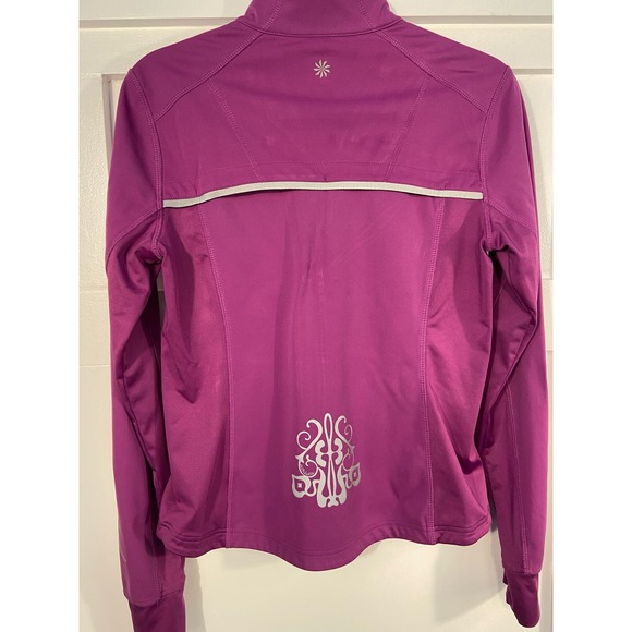 Athleta Purple Zip-Up Jacket - Size Small - Great Pre-owned Gym Gear WC32 - Picture 9 of 9